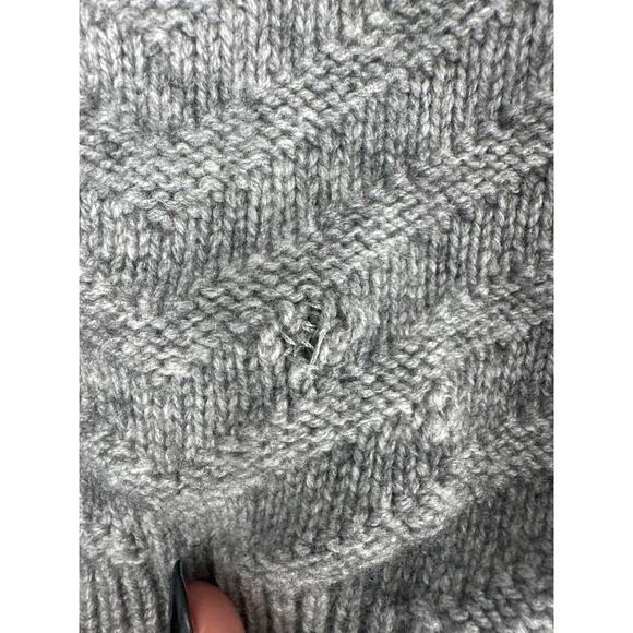 Rebecca Minkoff Sweater Womens XS Gray Studded Cashmere Wool Pullover Cozy - Picture 8 of 8